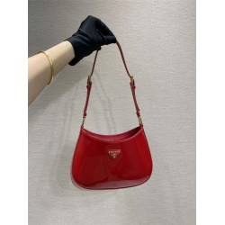 Prada Hobo Patent leather red Cleo 26.5X15X4CM