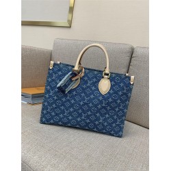 Louis Vuitton  Onthego M46871 35x27x14cm Denim