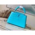 Louis Vuitton  N48865 Capucines  27 * 18  * 9  cm orange blue