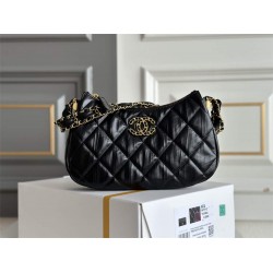 Chanel 19 Hobo 23x13.5x5cm black