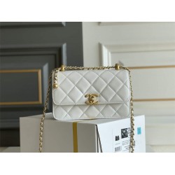 Chanel gold ball 12x19x8cm white