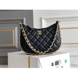 Chanel Hoho lambskin black 15x23.5x2cm