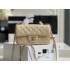 Chanel gold ball 13x20x7cm black lambskin  beige