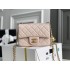 Chanel gold ball 13x18x7cm black lambskin pink