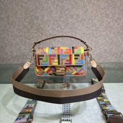 Fendi Baguette 27*6*15 cm embroider