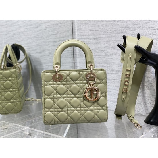 Dior Lady Dior 20cm green