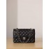 Chanel classic flap 20cm caviar black 