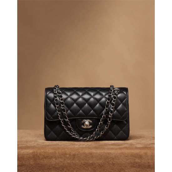 Chanel classic flap 23cm caviar black 