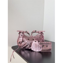 Balenciaga y2k under arm bag  Le Cagole 25.9 x 16.0 x 9.9cm pink