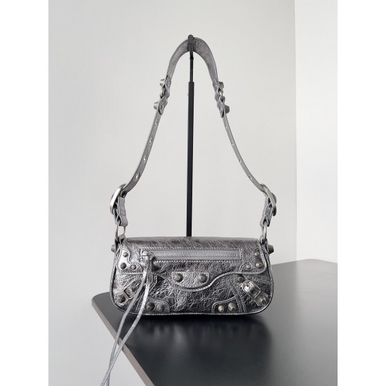 Balenciaga Spring 24  Le Cagole 22.8 x 12.9 x 4cm silver