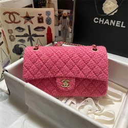 Chanel  2.55 classic flap CF bag medium size 25cm Tweed 