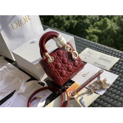 Dior Lady Dior 17cm patent leather