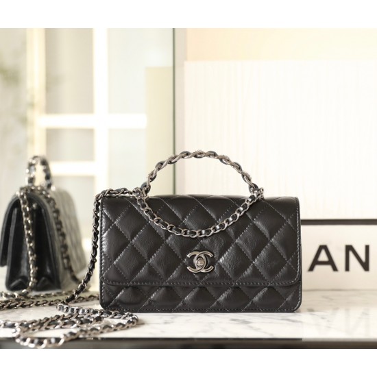 Chanel classic flap 11x18.5x6cm lambskin