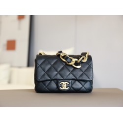 Chanel Classic flap 17*21*6cm big chain