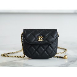 Chanel mini gold ball bag 9.5x10.5x3cm