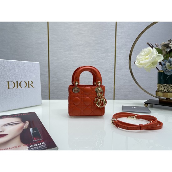 Dior Lady Dior micro bag 12/10/5cm