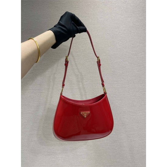 Prada Cleo red bag  30X18.5X4CM