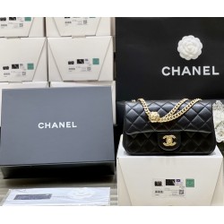 Chanel classic flap mini CF  flower buckle  20cm