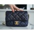 Chanel classic flap 13×19×6cm big diamond