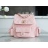 Chanel backpack pink 21.5*19.5*12cm