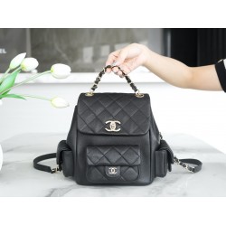 Chanel backpack black 21.5*19.5*12cm