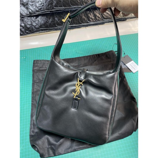 YSL LE5A7 HOBO lambskin 23×22×8.5cm