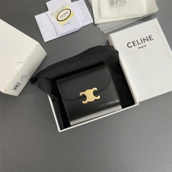 Celine wallet w10.5×9×3cm leather