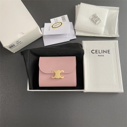 Celine wallet w10.5×9×3cm leather