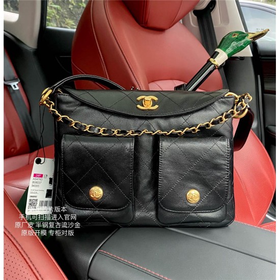 Chanel 24P hobo 19*24.5*5cm