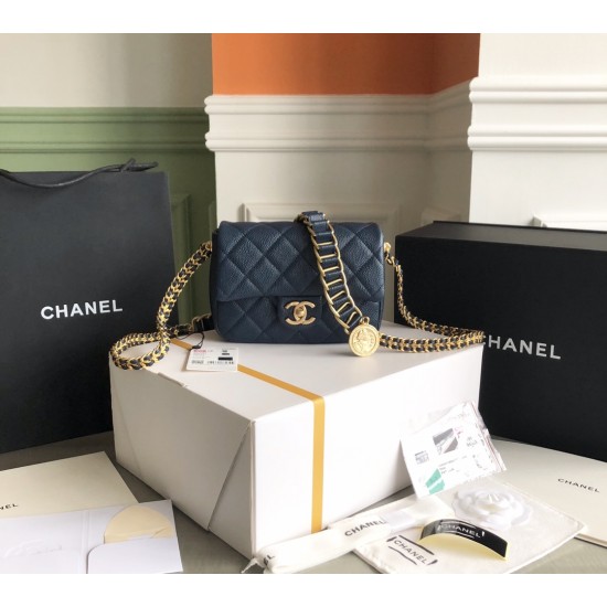 Chanel Classic flap 19cm gold coin