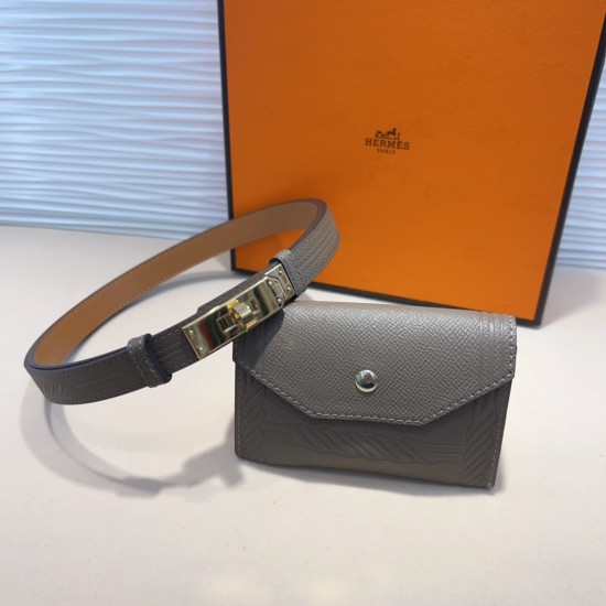 Hermes belt and wallet