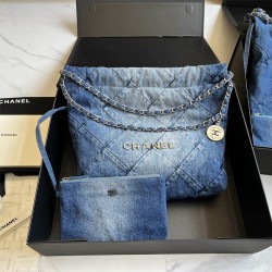 Chanel 22 35cm Denim