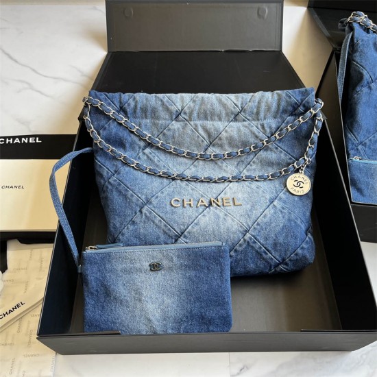 Chanel 22 35cm Denim