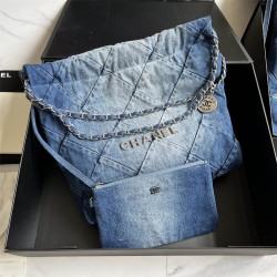 Chanel 22 39cm Denim