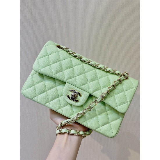 Chanel classic flap 25cm  green