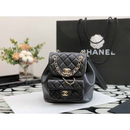 Chanel DUMA backpack 18×18×12cm 