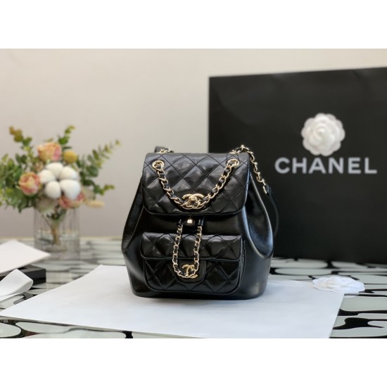 Chanel DUMA backpack 18×18×12cm 