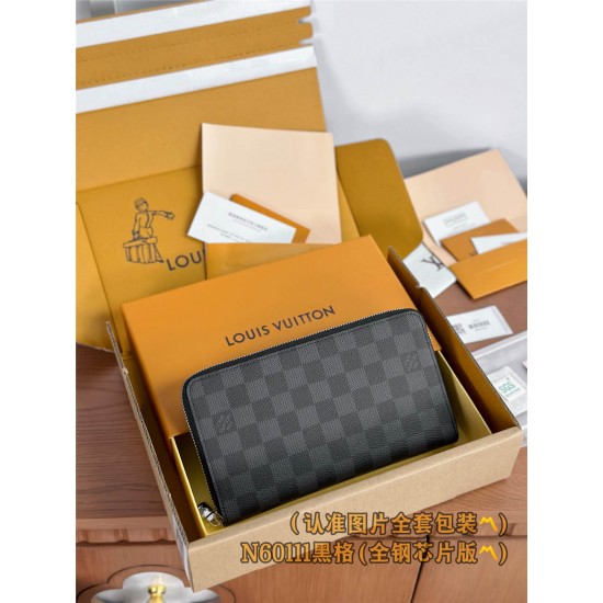 Louis Vuitton wallet  N60111 ZIPPY ORGANIZER 21 x 12 x 2cm 2025 new