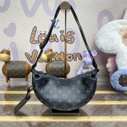 Louis Vuitton M47158 Hamac 28.5*15*8cm Monogram Eclipse 2025 new