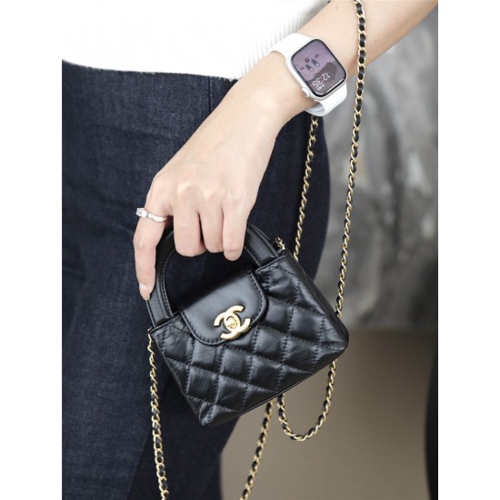 Chanel cluth with chain mini 8.3cm*12.5*4cm kelly 2025 new