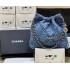 Chanel CHANEL 22 SMALL HANDBAG DENIM AS3260 Size: 35*37*7cm