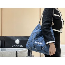 Chanel CHANEL 22 MEDIUM HANDBAG DENIM AS3261 Size: 39*42*8cm