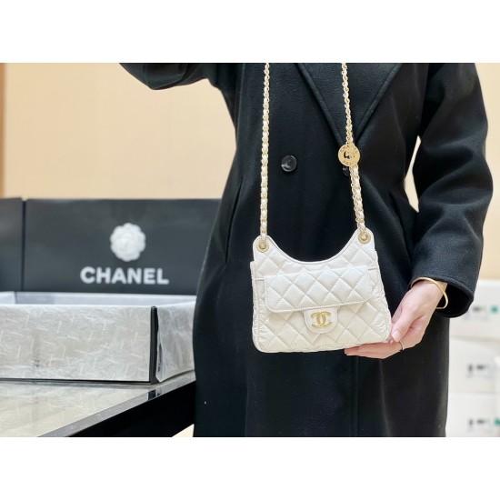 Chanel Small Hobo Bag 3710, Size 19*17*6cm