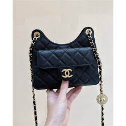 Chanel Small Hobo Bag, 3710, Size 19*17*6cm