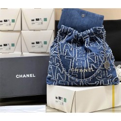 CHANEL 22 MEDIUM HANDBAG DENIM  AS3261 Size: 39*42*8cm 2025 new