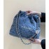 CHANEL 22 SMALL HANDBAG DENIM  AS3260 Size: 35*37*7cm 2025 new