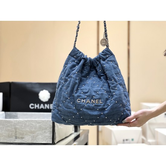 CHANEL 22 MEDIUM HANDBAG DENIM  AS3261 Size: 39*42*8cm 2025 new