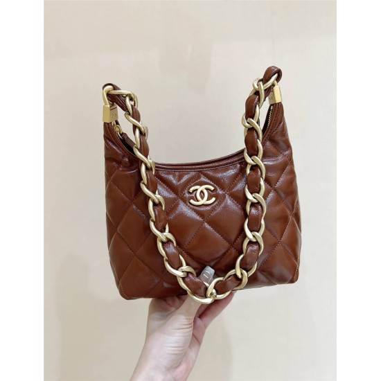 Chanel SMALL HOBO BAG AS4922 Size 22.5*19.5*8.5cm 2025 new