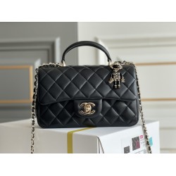 Chanel classic flap with handle 20cm 2025 new