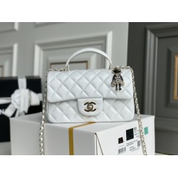 Chanel classic flap with handle 20cm 2025 new